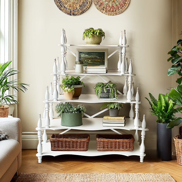 HUGE Antique Inspired French Cottage Etagere (Online Exclusive)