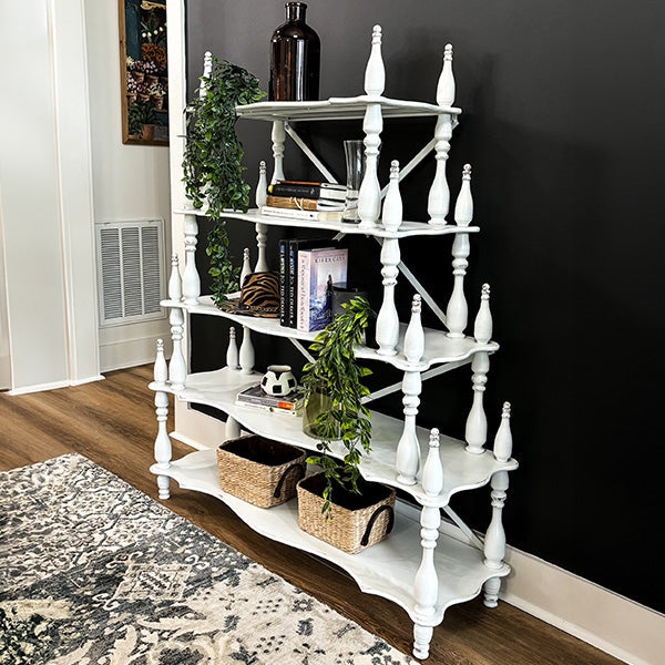 HUGE Antique Inspired French Cottage Etagere (Online Exclusive)