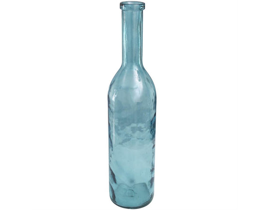 Teal Recycled Glass Handmade Spanish Vase