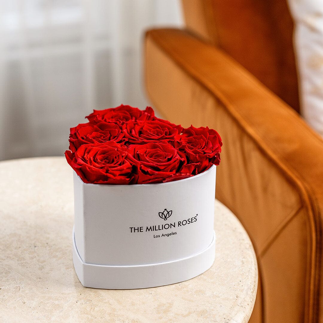 Baby Heart White Box | Red Roses  (Online Exclusive)