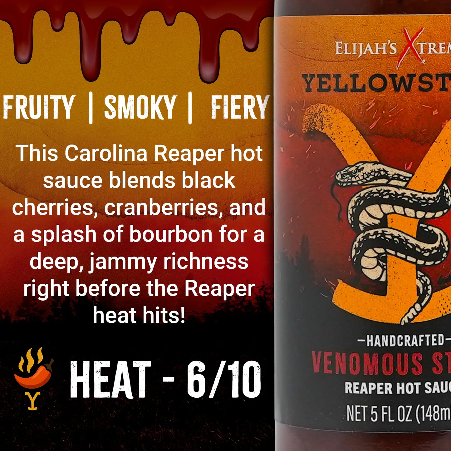 Yellowstone Hot Sauce Variety Pack 4 Bottles (Online Exclusive)