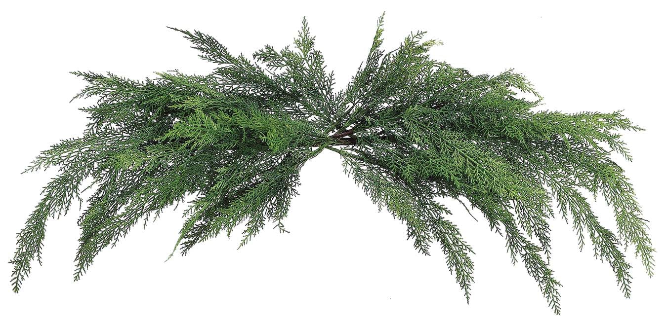 48" Faux Cedar Mantel Swag (Online exclusive)