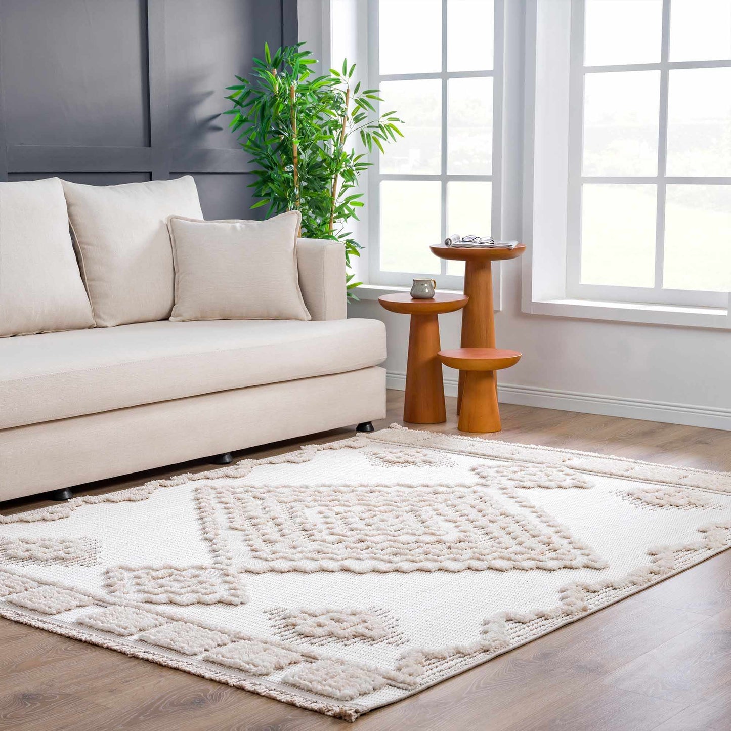 Rosales High-Low Rustic Rug  (online exclusive