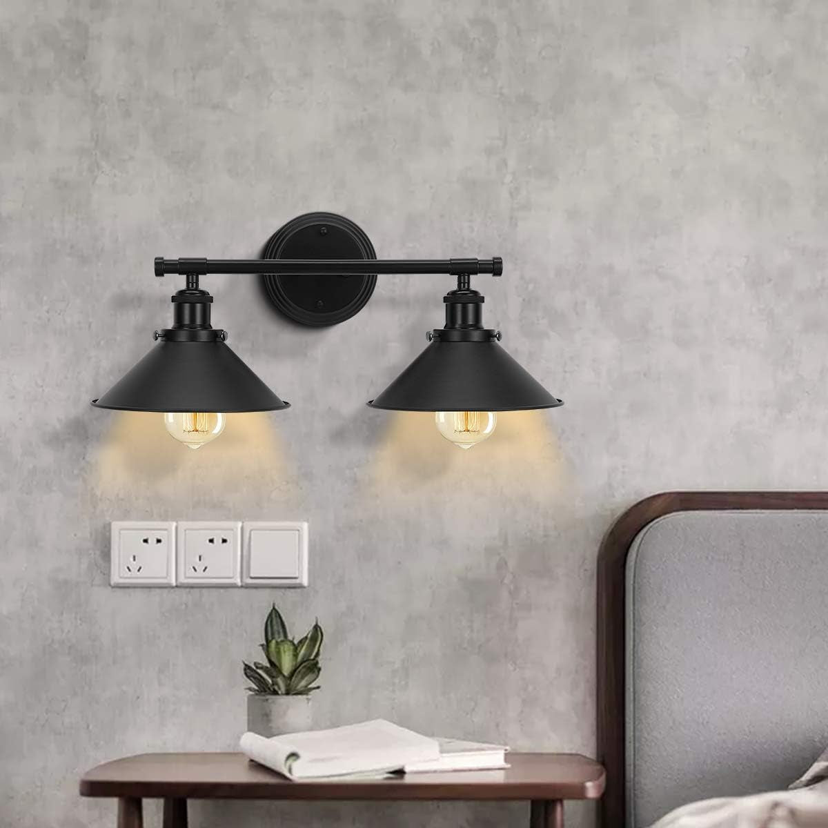 2-3 Matte Black Wall Sconce  (Online Exclusive)