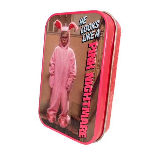Christmas Story Pink Bunny Nightmare Tin