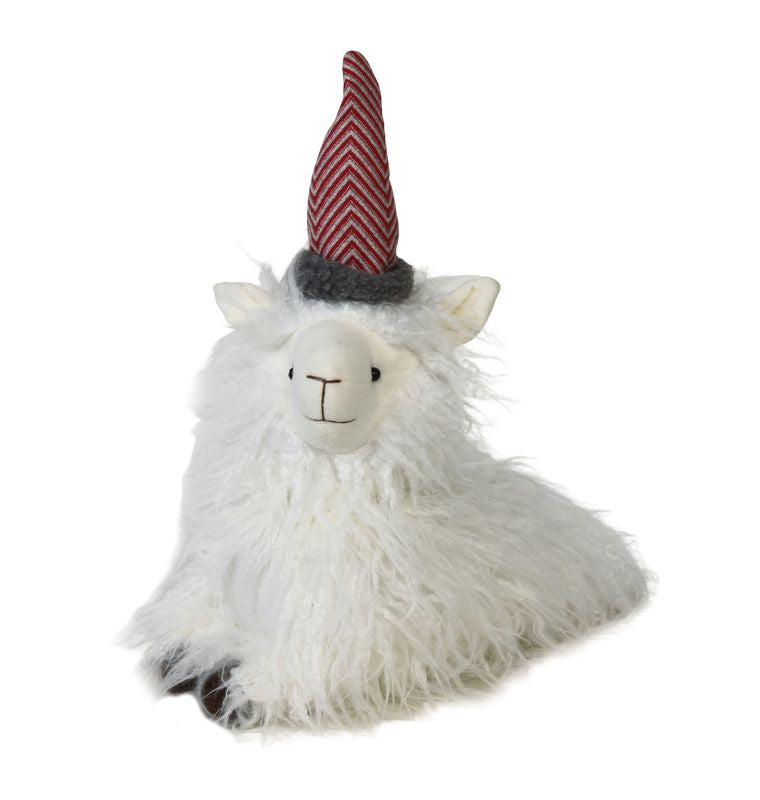 Laying Plush Furry Llama