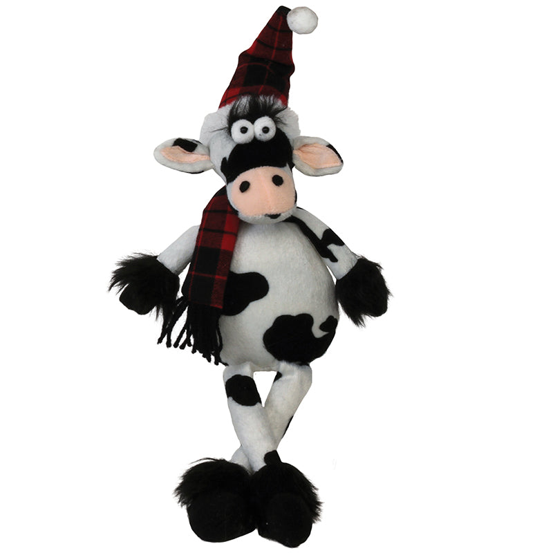 Dangle Leg Plush Cow