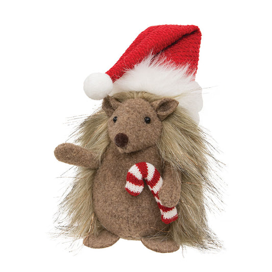 Sparkle Christmas Hedgehog with Candy Cane