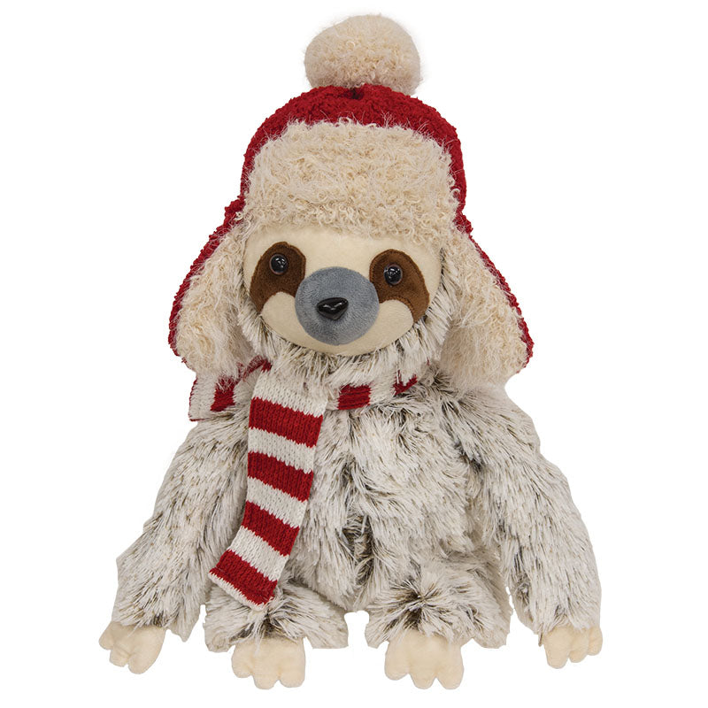 FUZZY SLOTH W/ TRAPPER HAT