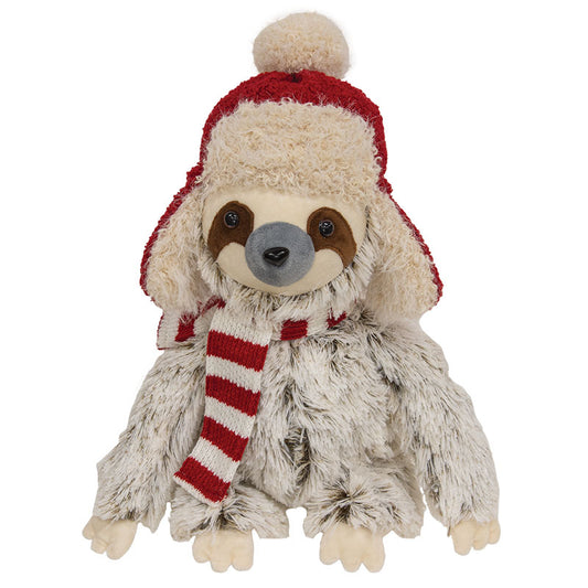 FUZZY SLOTH W/ TRAPPER HAT