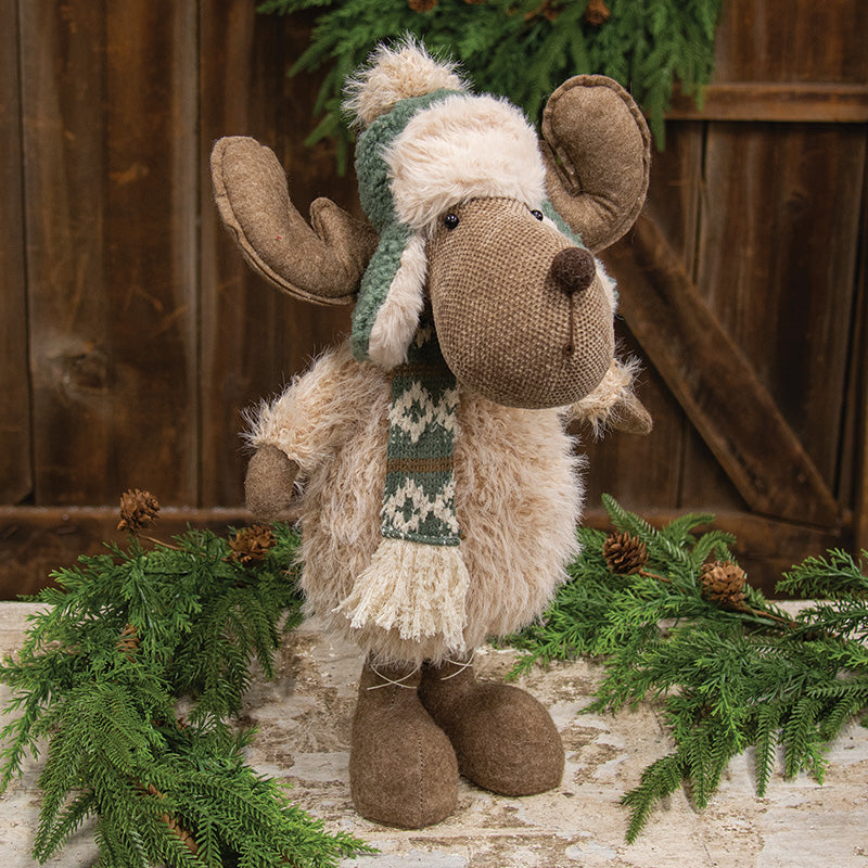 NORDIC TEAL TRAPPER HAT REINDEER