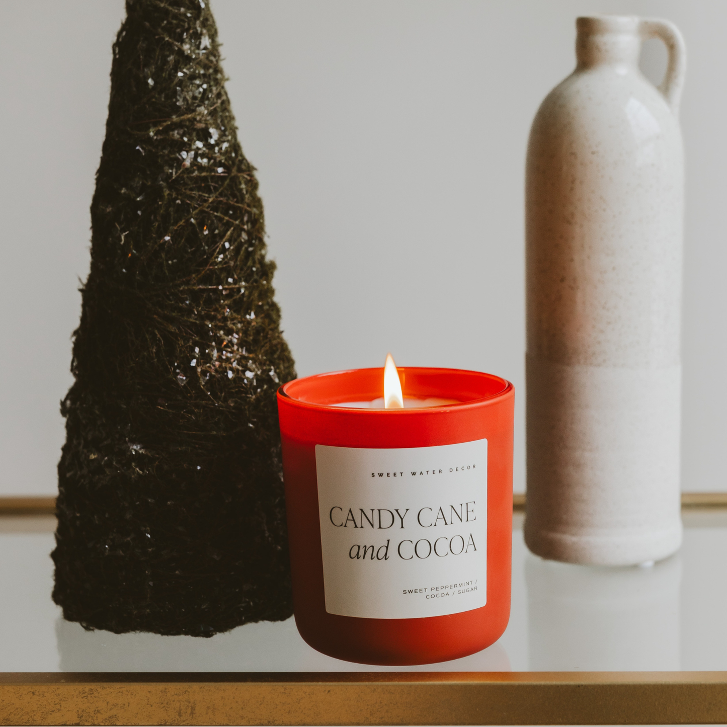 Candy Cane & Cocoa Candle