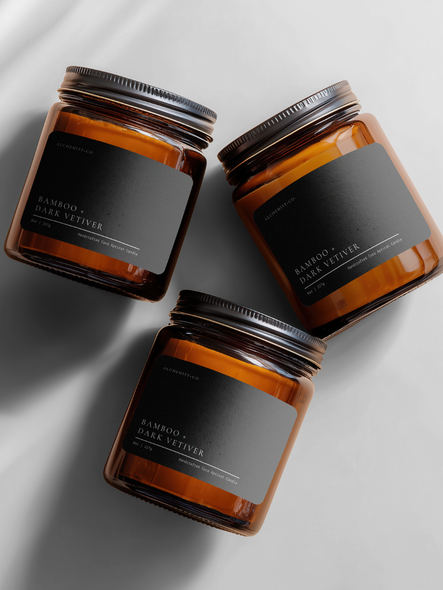 Bamboo + Dark Vetiver Third Eye Wellness Candle  (online exclusive)
