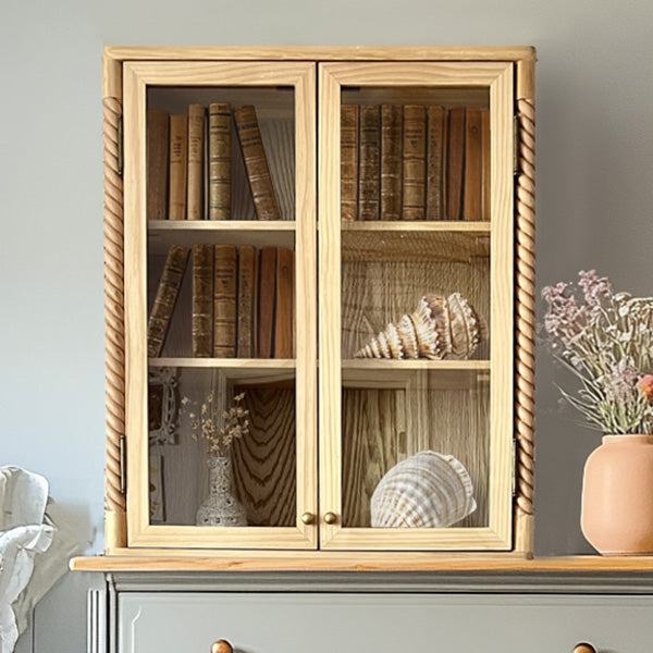 Turned Wood Frame Wall Cabinet (Online Exclusive)