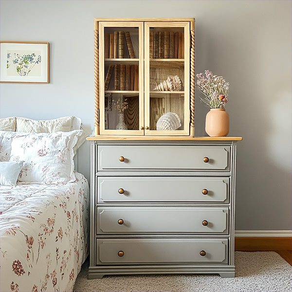 Turned Wood Frame Wall Cabinet (Online Exclusive)