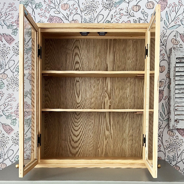 Turned Wood Frame Wall Cabinet (Online Exclusive)