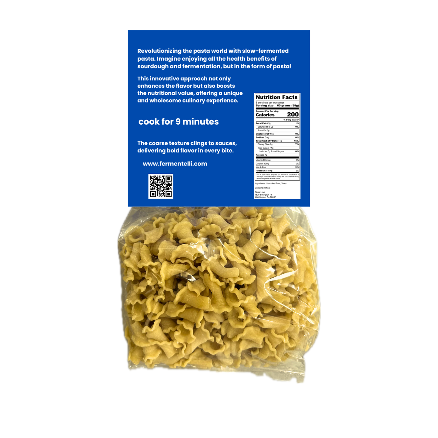 Sourdough Pasta -Campanelle from Fermentelli - 2 pack (Online Exclusive)