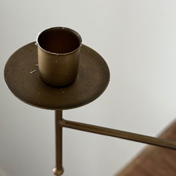 Freestanding Antique Iron Candelabra, Set of Two (Online Exclusive)