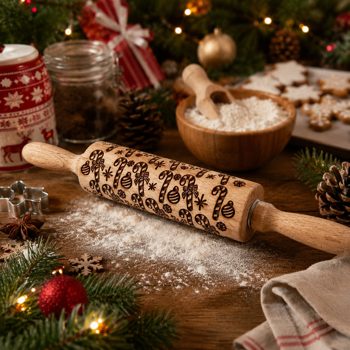 Christmas Rolling Pin Set | 10 Styles  (Online Exclusive)