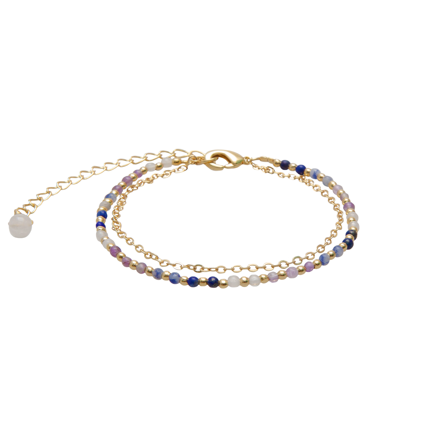 Master Manifestor 2mm Layered Healing Bracelet (Gold)