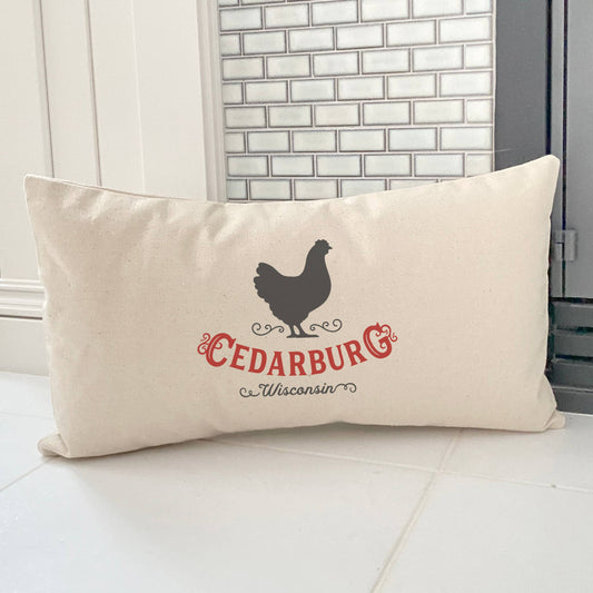 Vintage Chicken Ramona Canvas Pillow