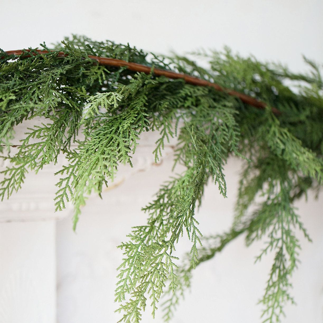 6' Faux Realistic Cedar Deluxe Garland (Online exclusive)