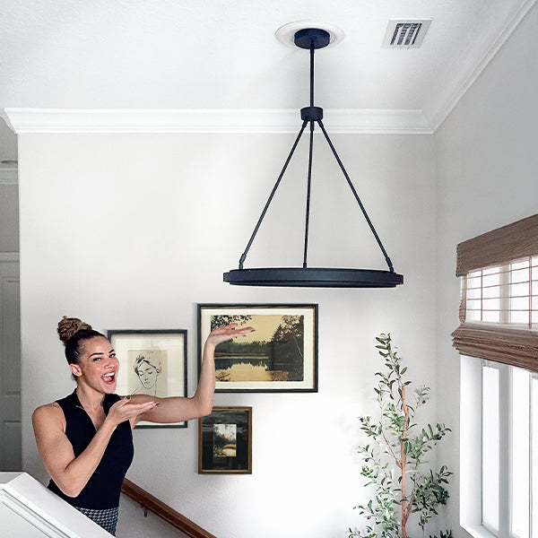 Adjustable Round LED Chandelier (Online Exclusive)