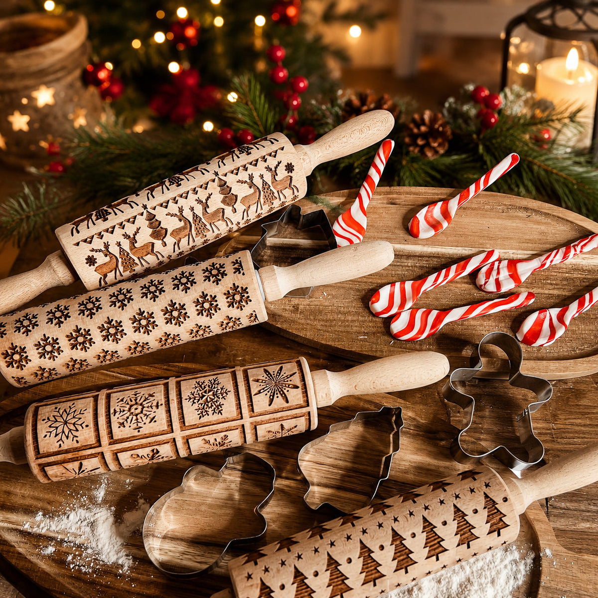 Christmas Rolling Pin Set | 10 Styles  (Online Exclusive)