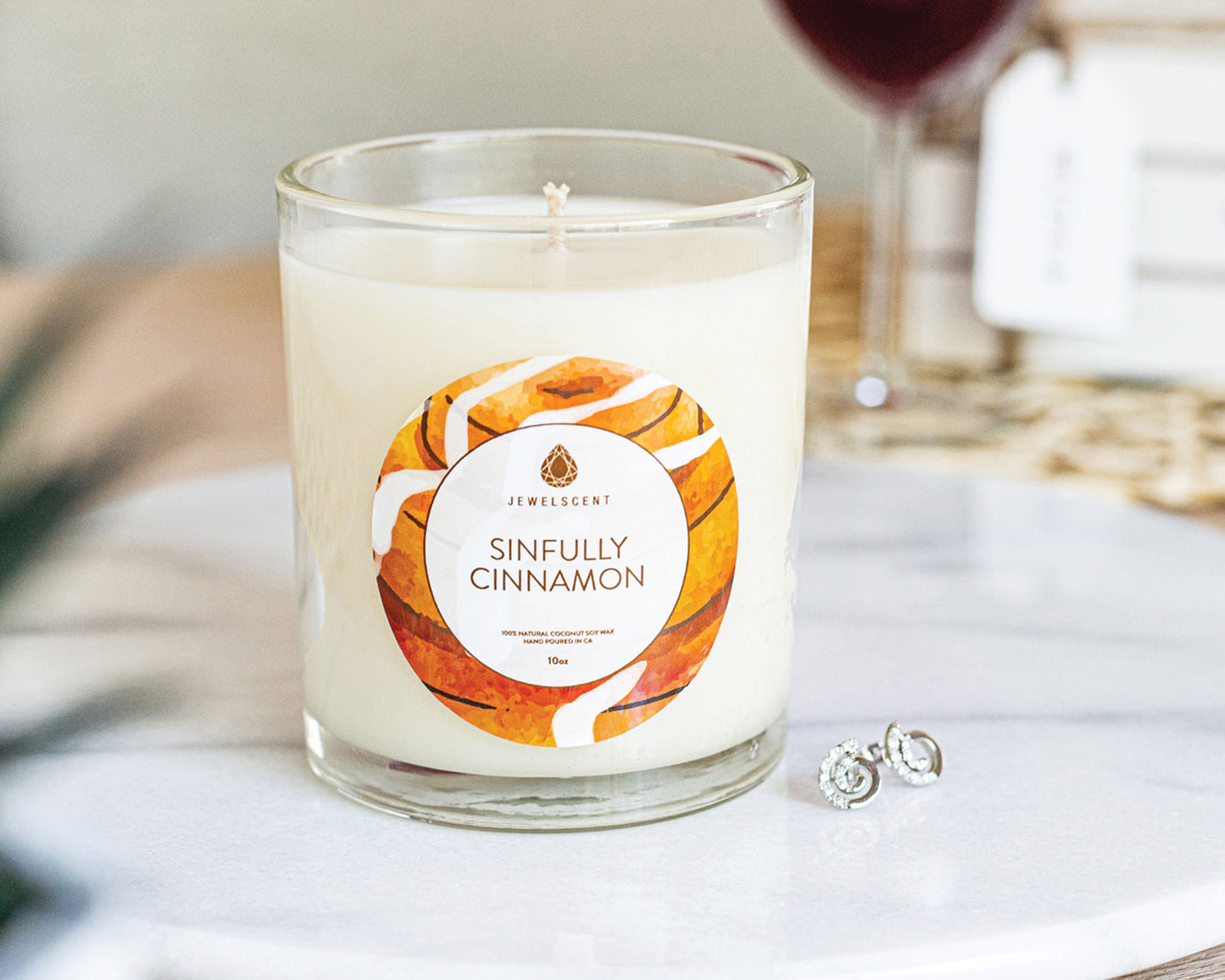 Sinfully Cinnamon 10oz Signature Jewelry Candle (Online Exclusive)