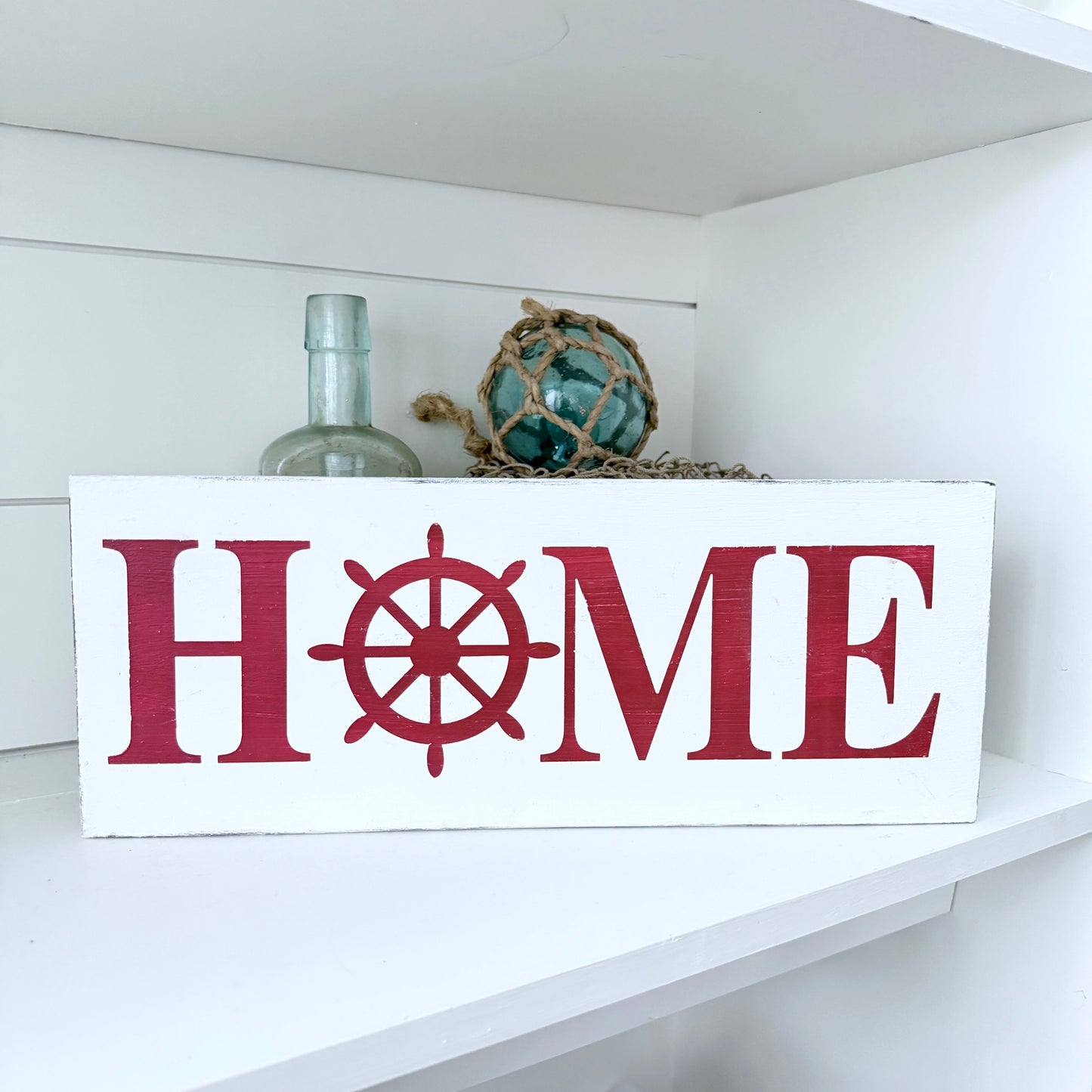 Ship Wheel Home Sign  (Online Exclusive)