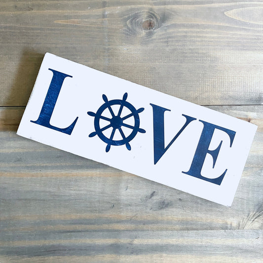 Ship Wheel Love Sign  (Online Exclusive)
