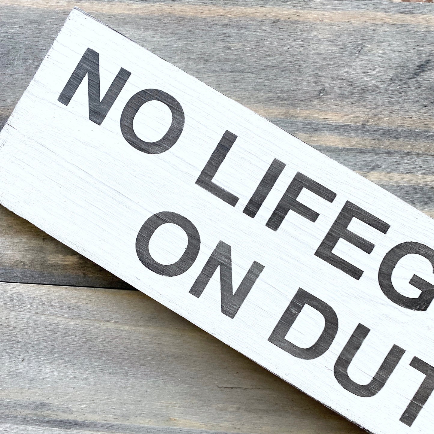 No Lifeguard On Duty Sign  (Online Exclusive)