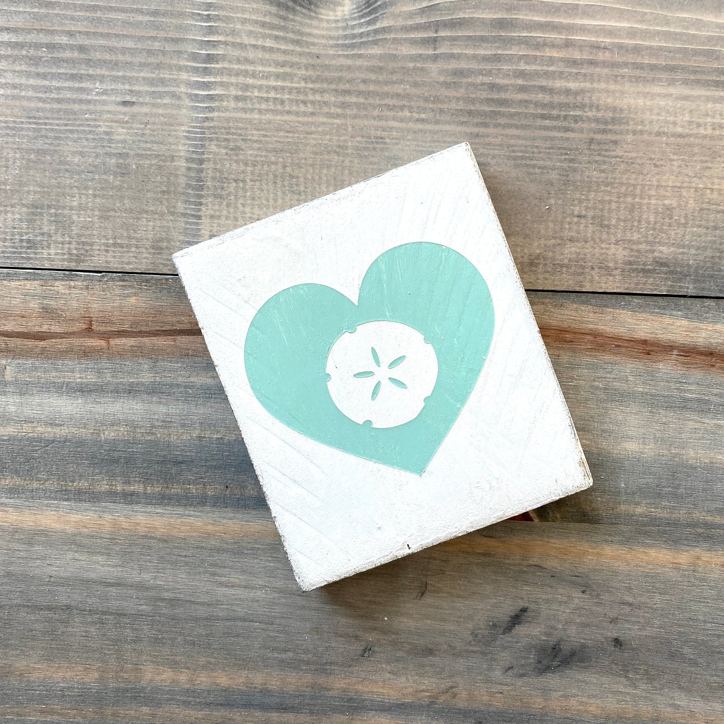 Sand Dollar Heart Sign  (Online Exclusive)