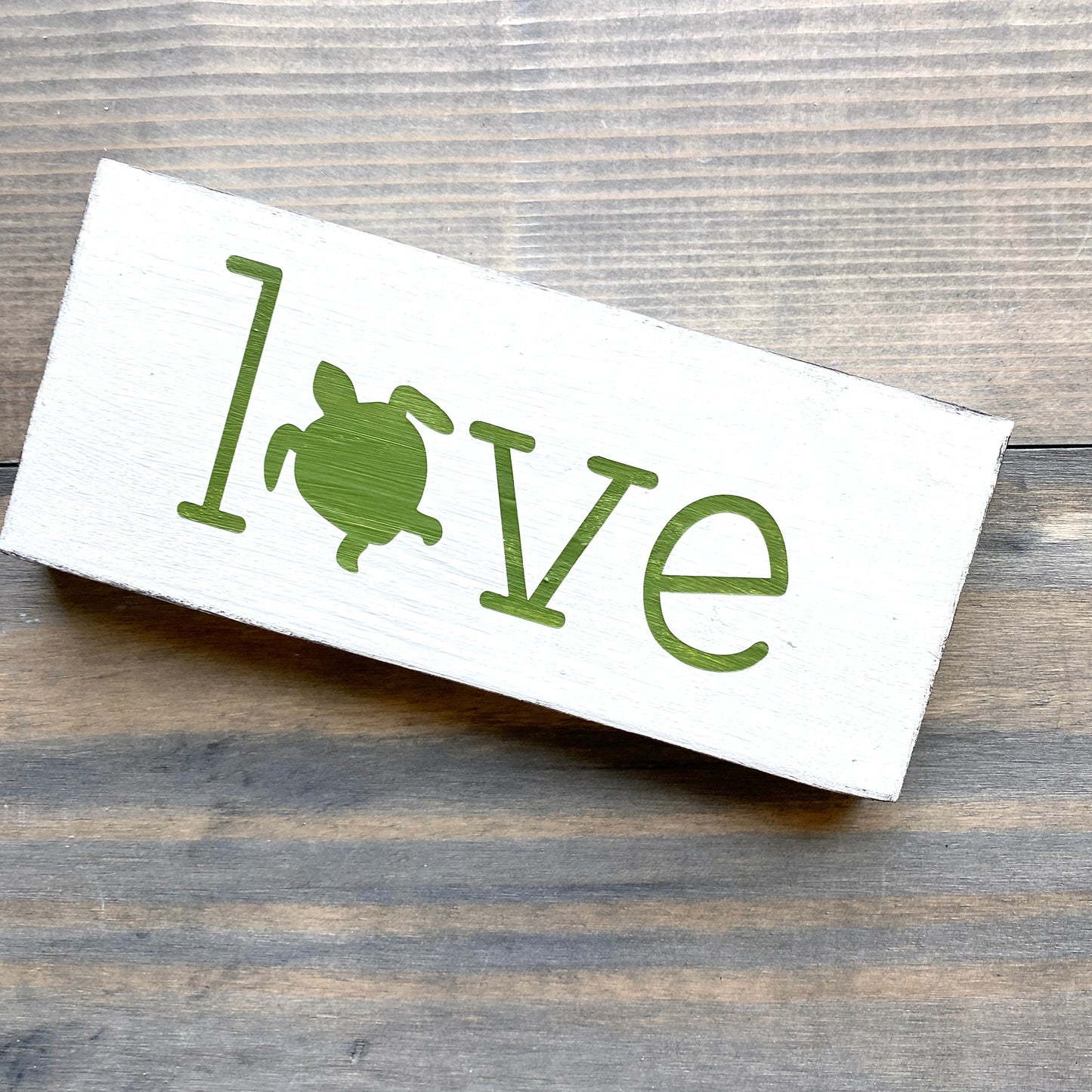 Small Love Sea Turtle Sign  (Online Exclusive)