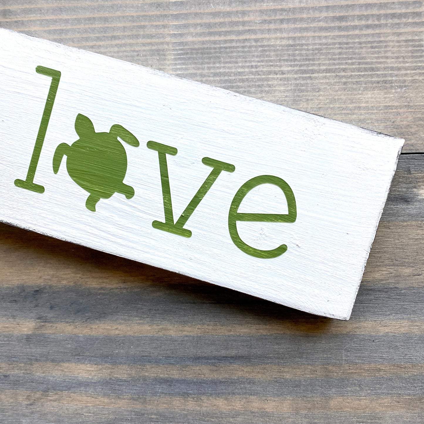 Small Love Sea Turtle Sign  (Online Exclusive)