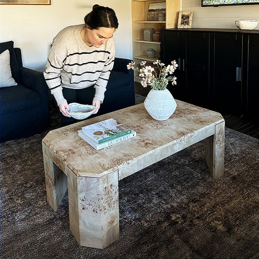 Artisan Burl Wood Coffee Table (Online Exclusive)