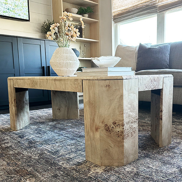 Artisan Burl Wood Coffee Table (Online Exclusive)