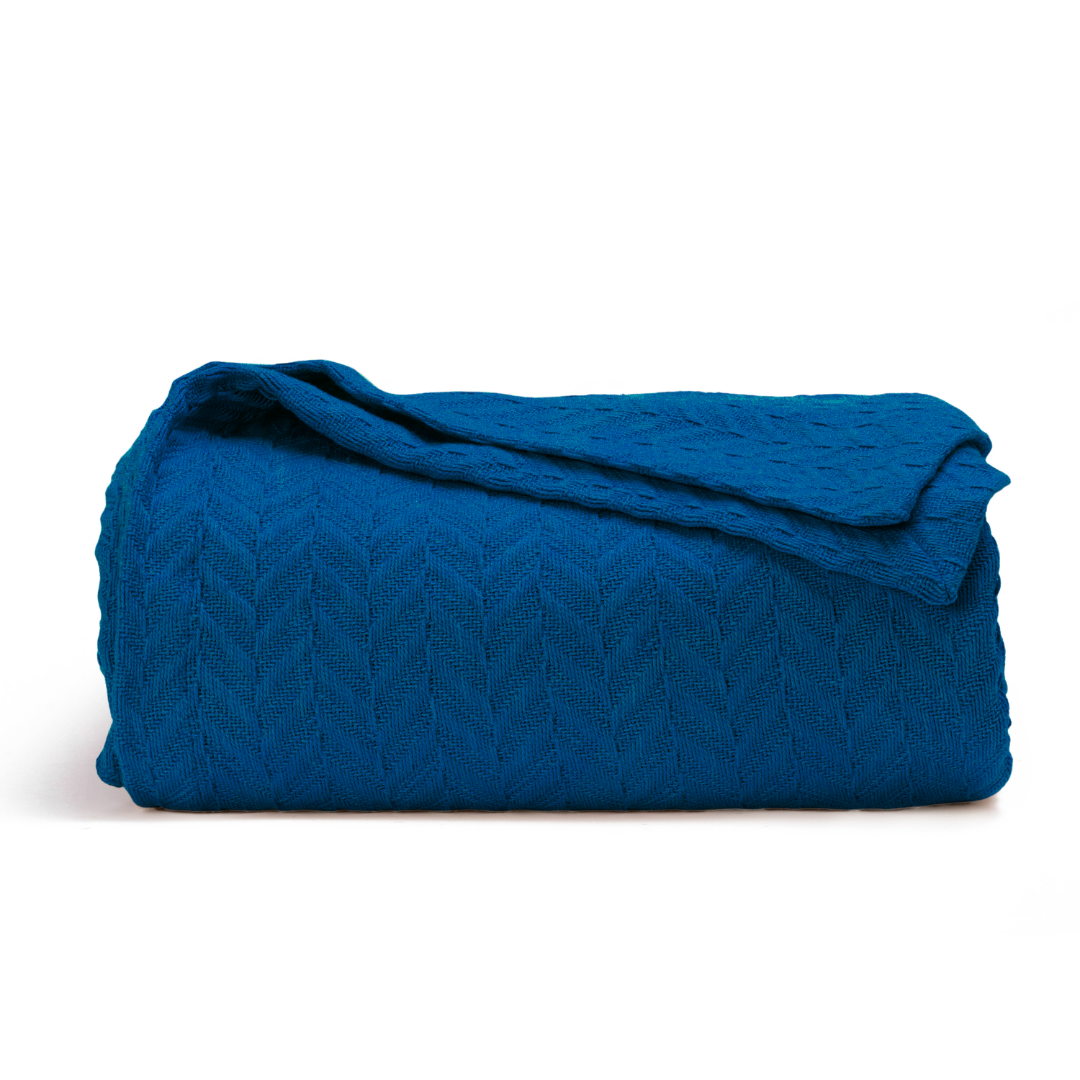 Herringbone Cotton Blanket (Online Exclusive)