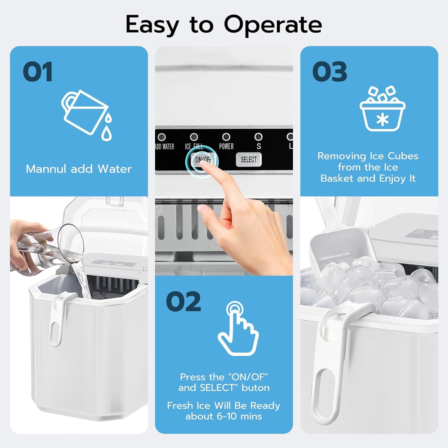 Countertop Ice Maker Z5812B\Z5822G\58012RIM0  (Online Exclusive)