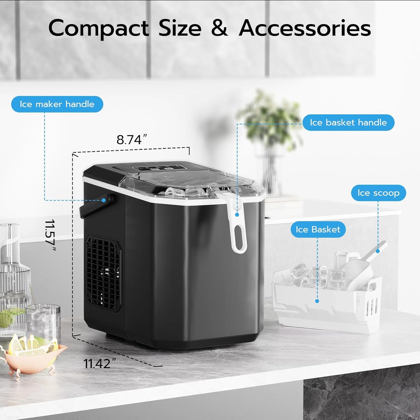 Countertop Ice Maker Z5812B\Z5822G\58012RIM0  (Online Exclusive)