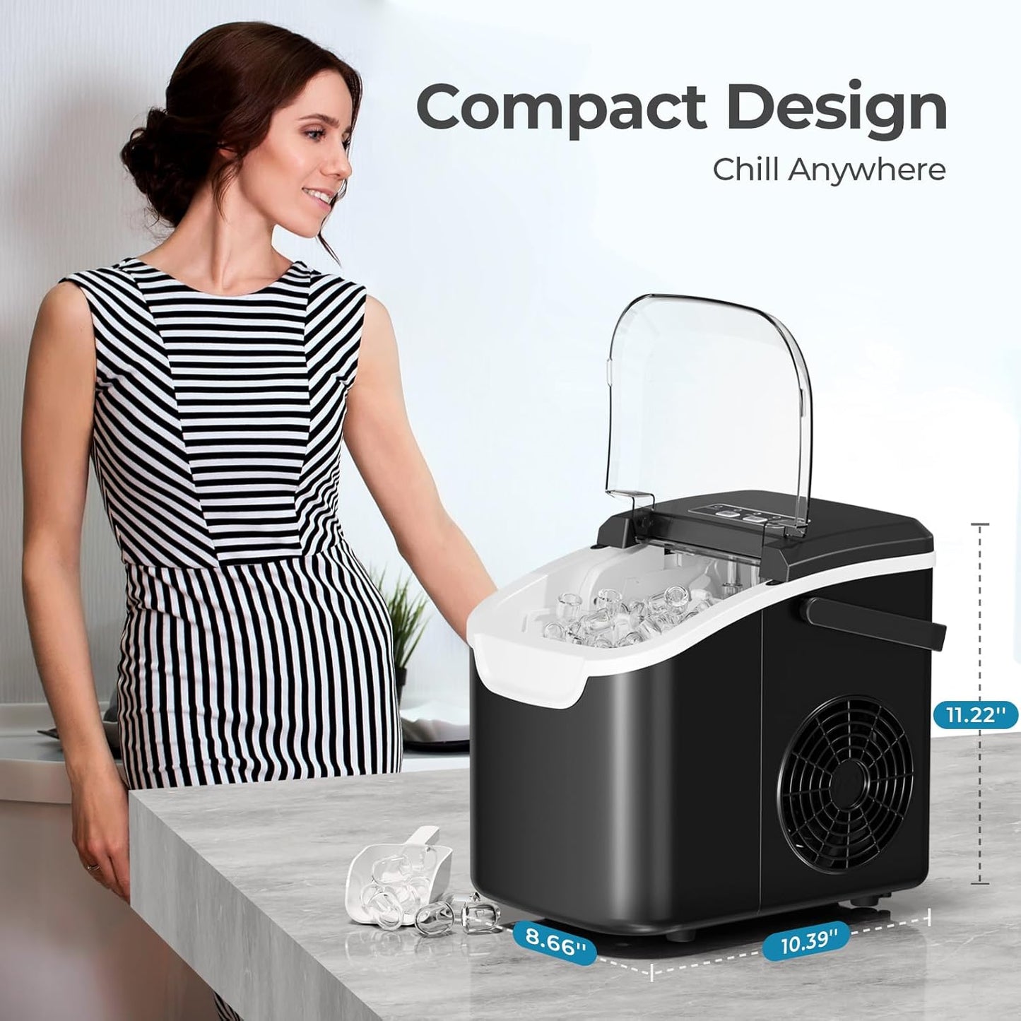 Countertop Ice Maker Z5812B\Z5822G\58012RIM0  (Online Exclusive)