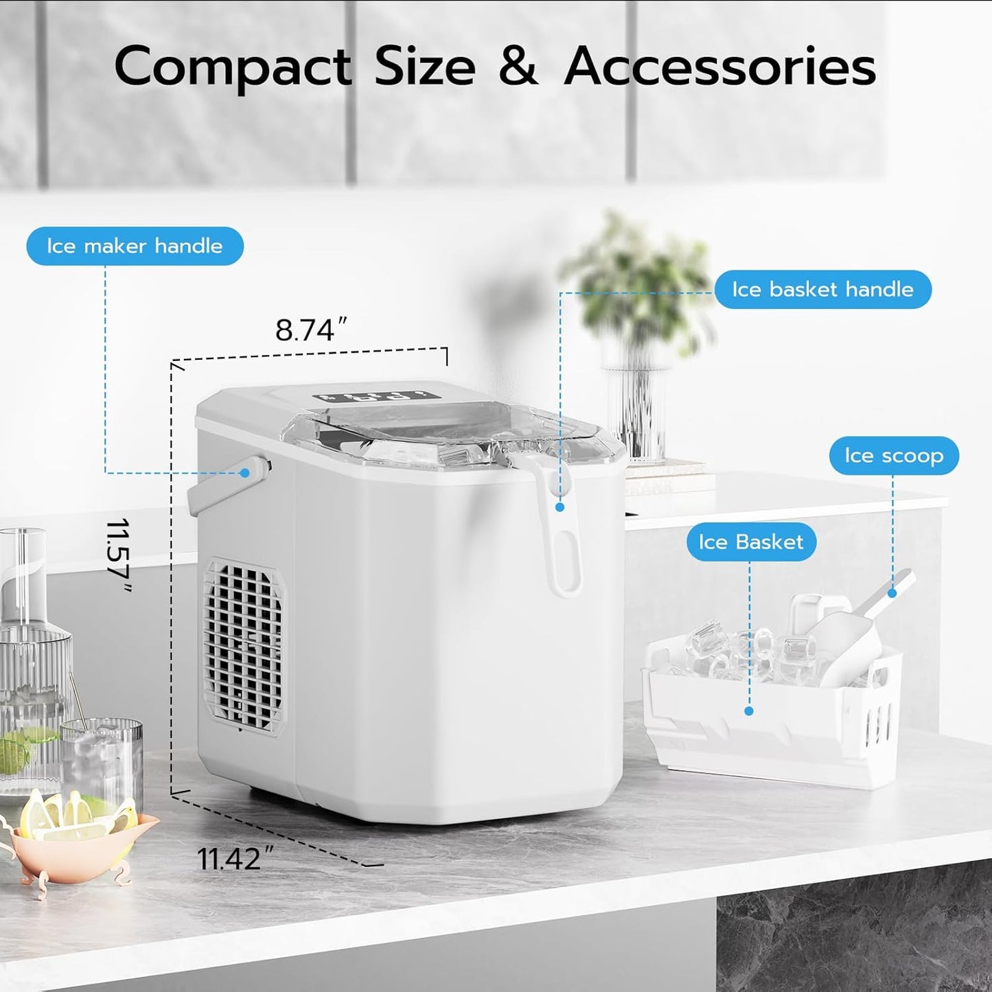 Countertop Ice Maker Z5812B\Z5822G\58012RIM0  (Online Exclusive)