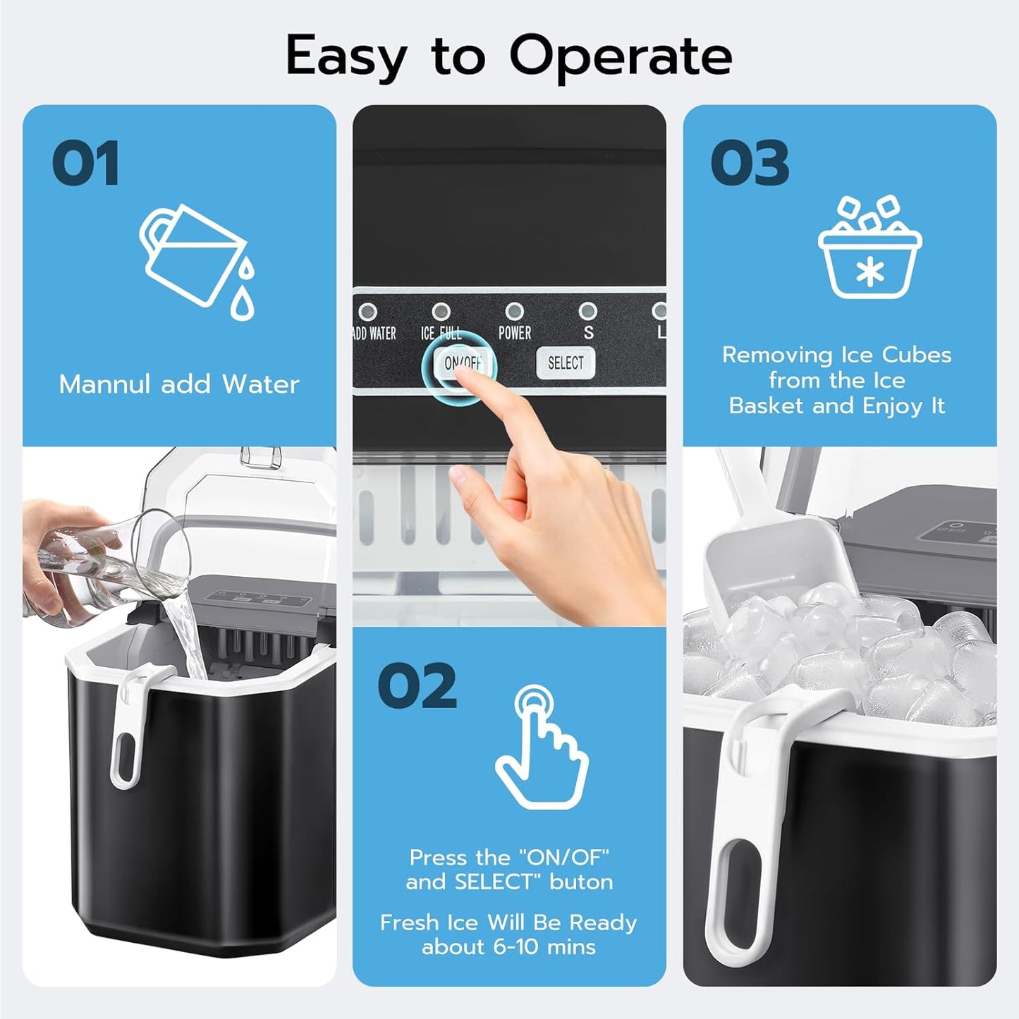 Countertop Ice Maker Z5812B\Z5822G\58012RIM0  (Online Exclusive)