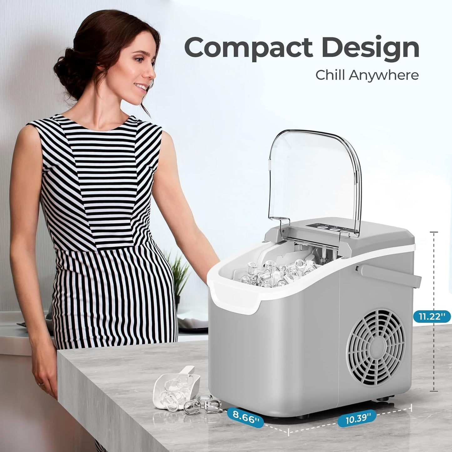 Countertop Ice Maker Z5812B\Z5822G\58012RIM0  (Online Exclusive)
