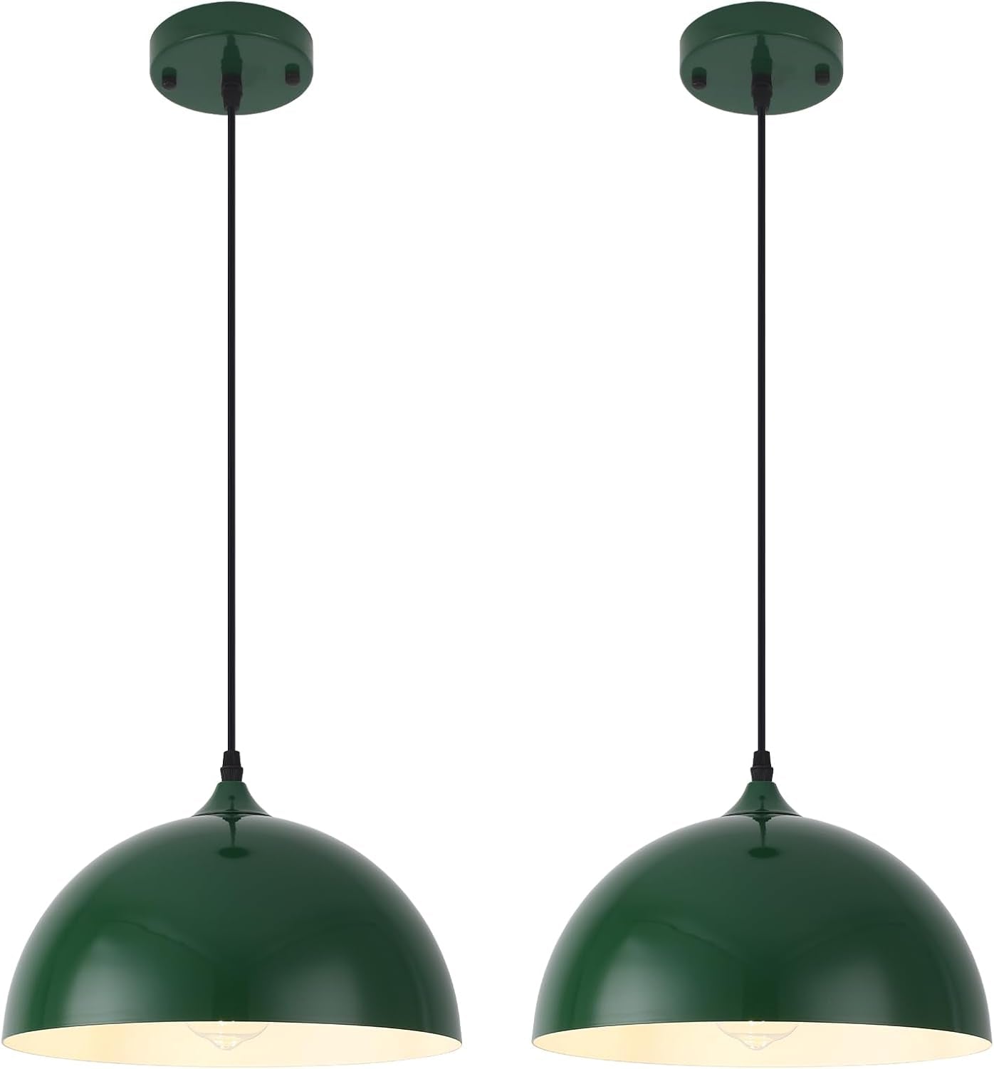 2 Farmhouse Dome Pendant Lights  (Online Exclusive)