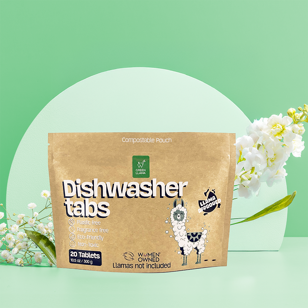 Eco-Friendly Dishwasher Tablets -  (Online Exclusive) Plastic-Free, Fragrance & PVA Free, 40 Loads
