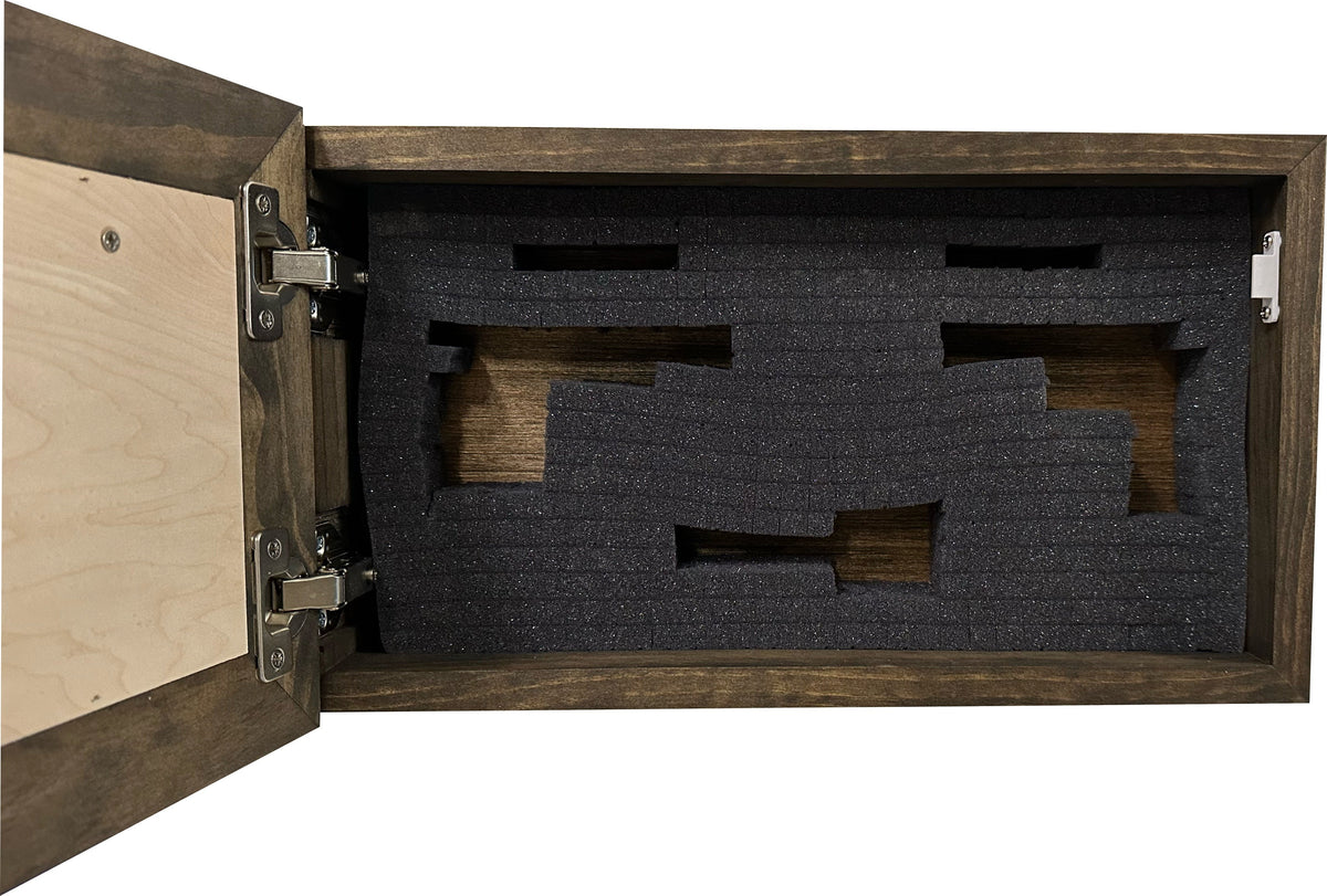 Wood Gun Cabinet (Online Exclusive) Ducks On A Pond Wall Decoration - Hidden Gun Safe To Securely Store Your Gun In Plain Sight by Bellewood Designs