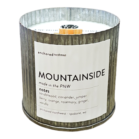 Mountainside Rustic Wood Wick Candle