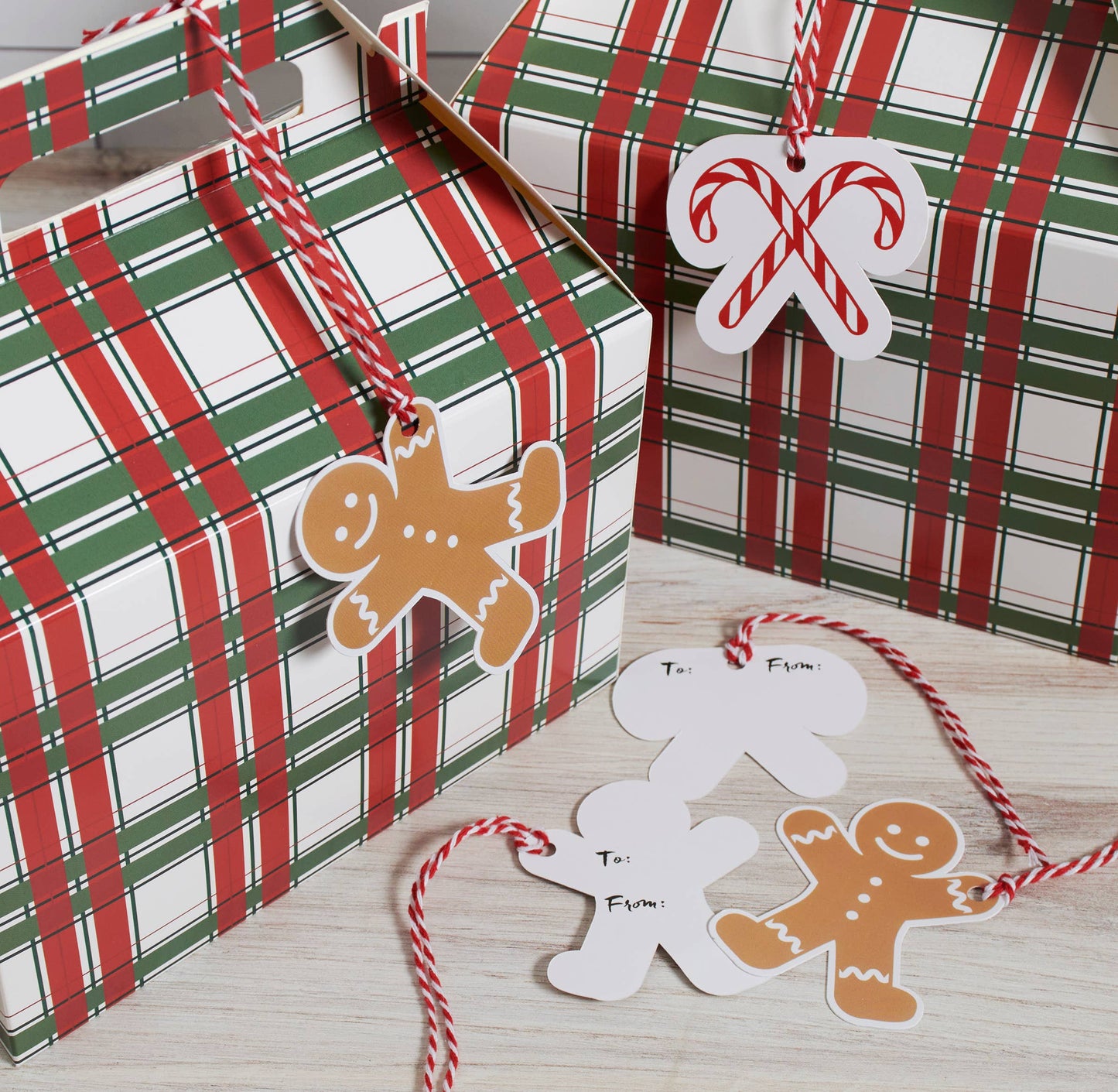 Gingerbread Men Gift Tag Set