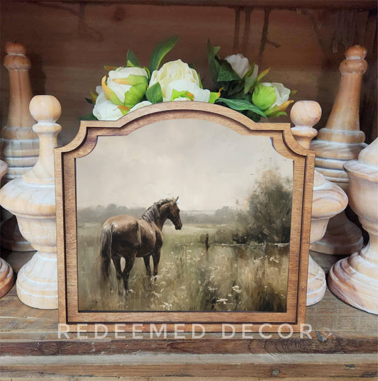 Provincial Horse Painting Framed Art